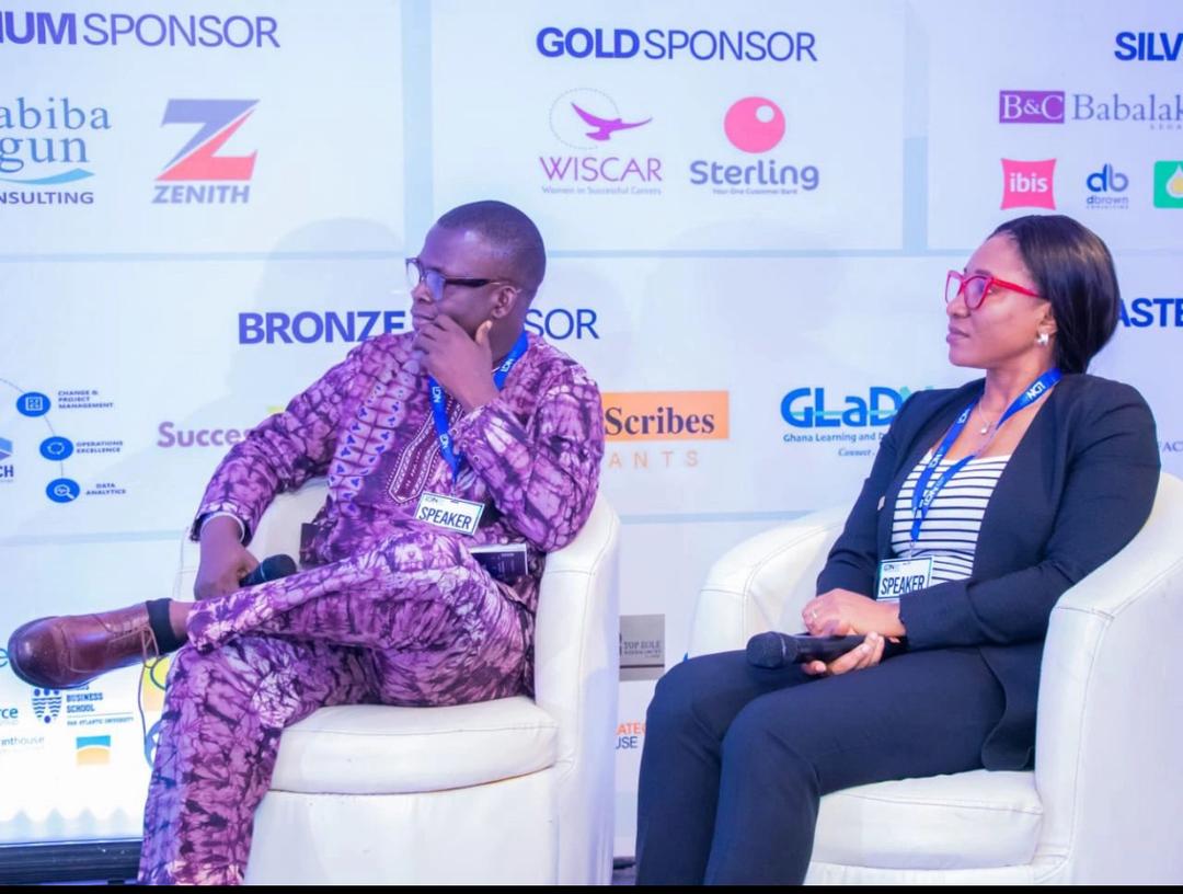 In conversation on stage